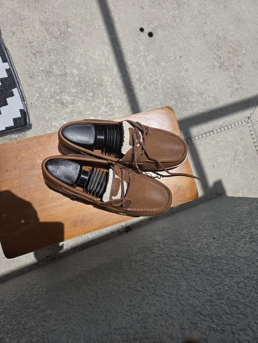 Sperry Women’s Tan/Brown Leather Deck Shoes Size 10